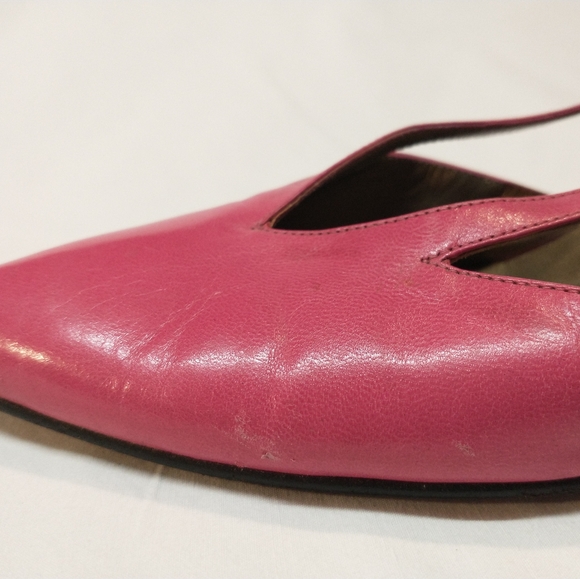 Vintage Yves Saint Laurent YSL slingback heels size 7 - Picture 11 of 16
